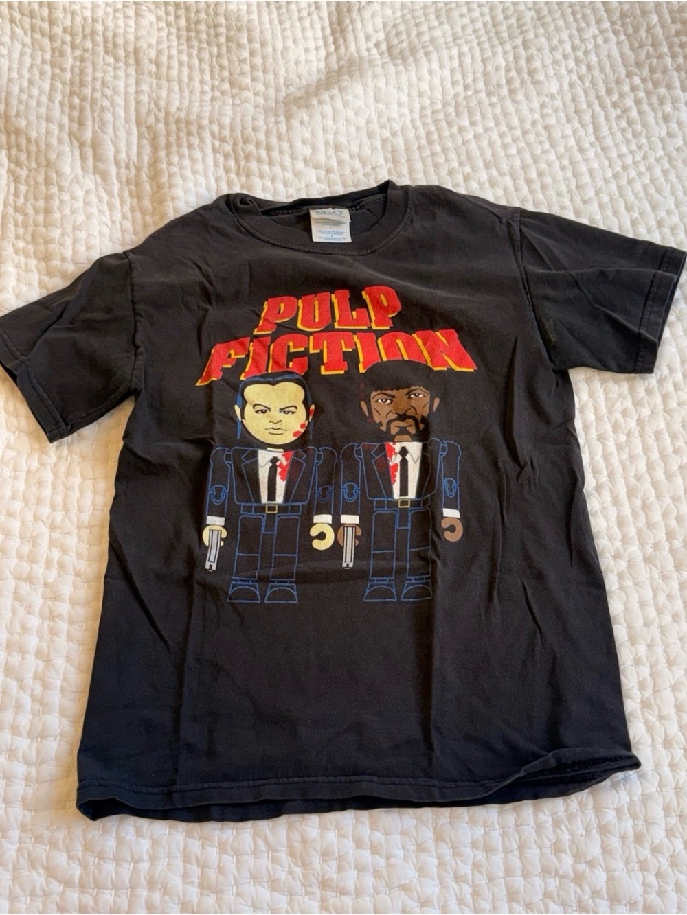 Rare Vintage Pulp Fiction Black Graphic Movie Promo Tee